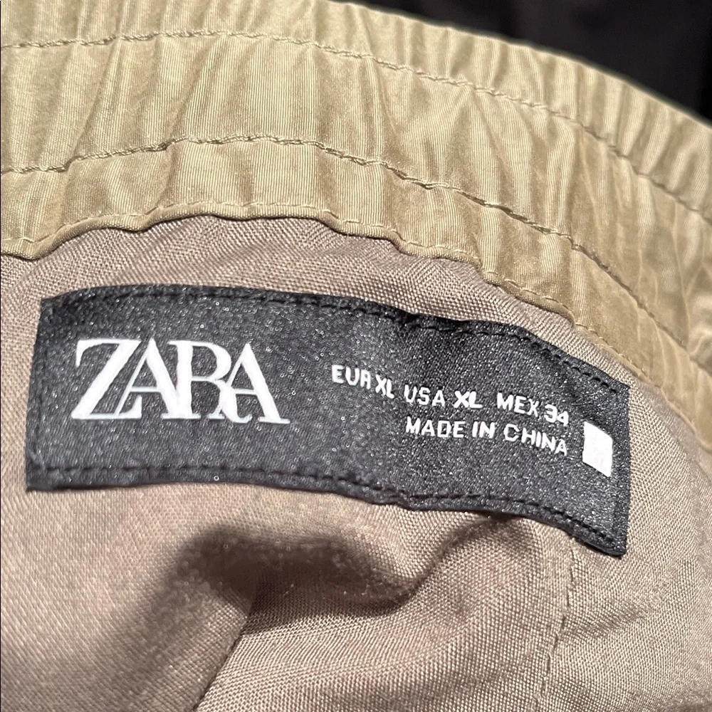 Zara Olive Green Women’s  Elastic-Waist Pants - Picture 9 of 10